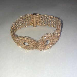 14kt yellow gold filled woven bracelet